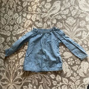 Carter's Light Blue Off-Shoulder Kids Top